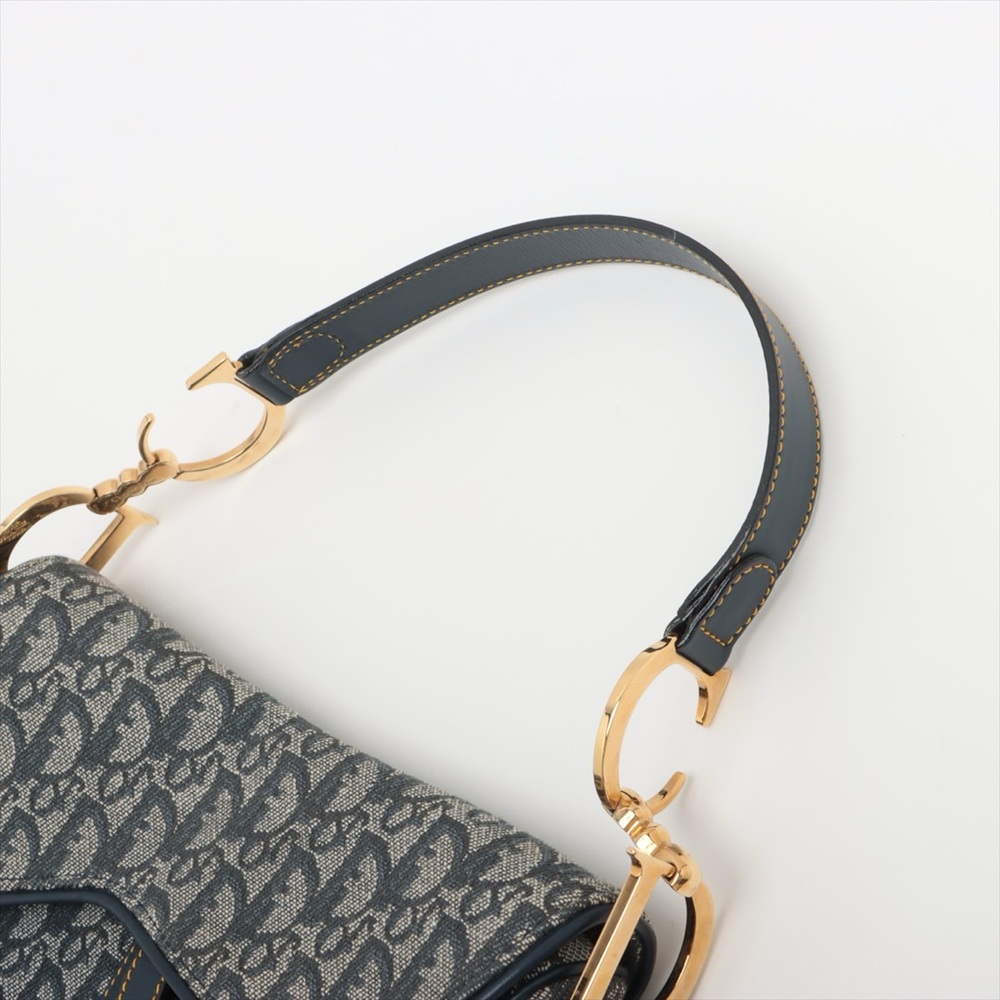 SOLD OUT ❌Christian Dior Saddle Medium Canvas Diorissimo Vintage Trotter - Picture 5 of 11